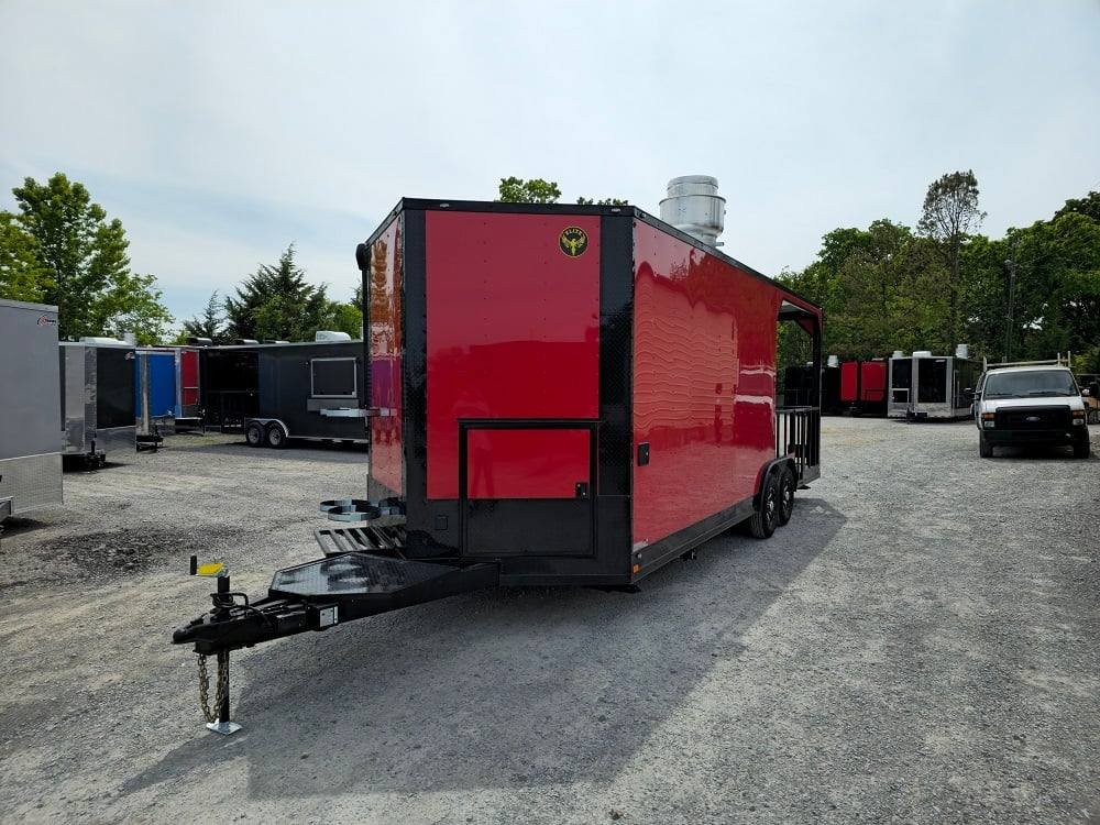 Concession Trailer 8.5′ X 24′ Red W Blackout Food Event Catering — photo 3