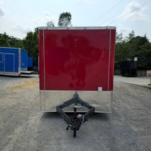 7 x 16 flat front concession trailer with full sink package - view 4