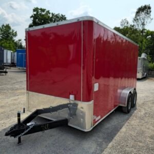 7 x 16 flat front concession trailer with full sink package - view 5