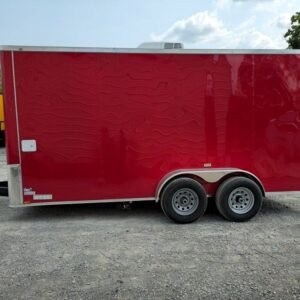 7 x 16 flat front concession trailer with full sink package - view 6