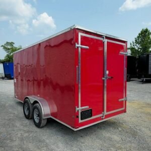 7 x 16 flat front concession trailer with full sink package - view 8