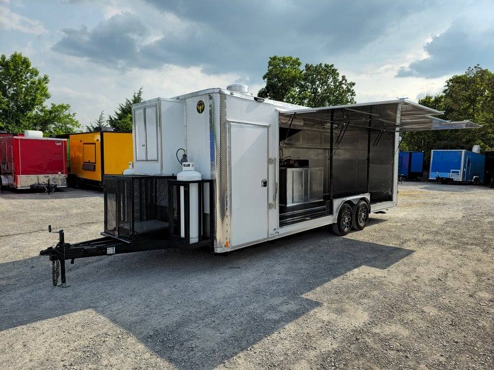 8.5′ X 24′ Flat Nose Concession Trailer Food Event Catering — photo 14