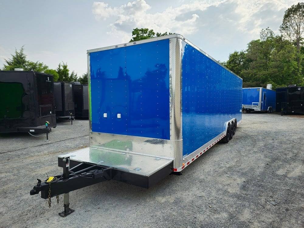 8.5′ X 32′ Blue Video Game Arcade Concession Trailer — photo 4