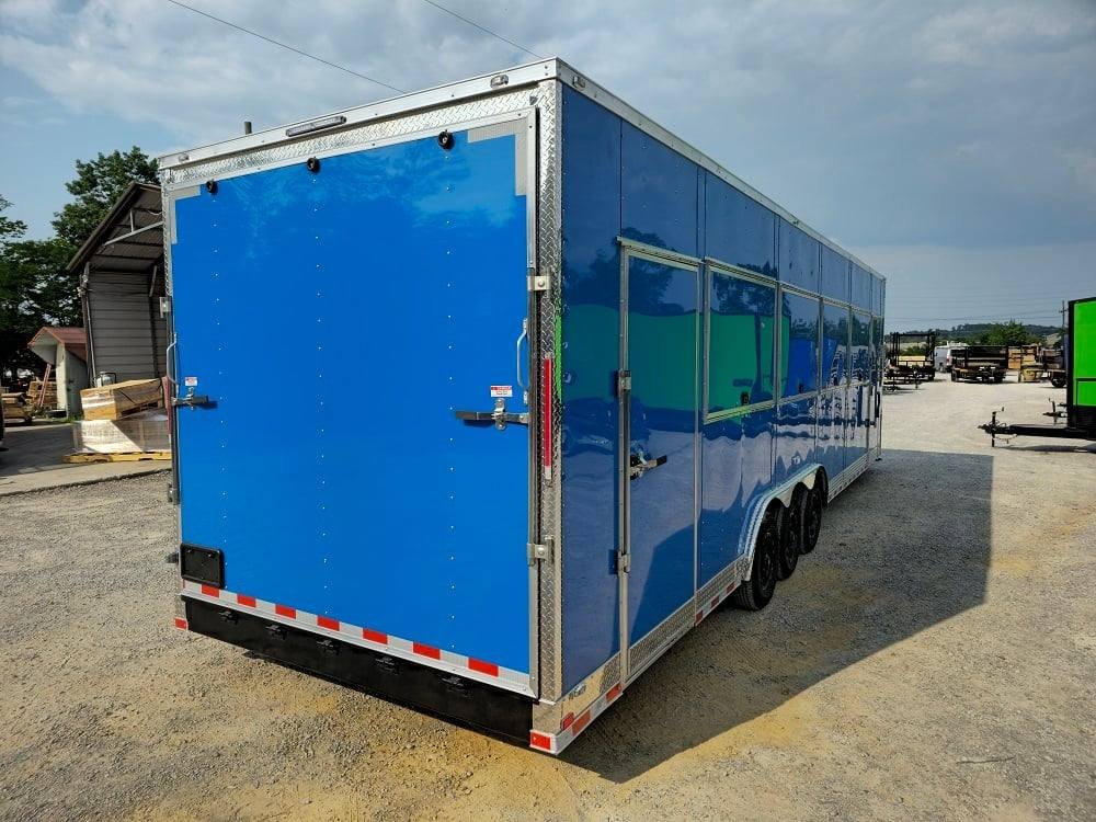 8.5′ X 32′ Blue Video Game Arcade Concession Trailer — photo 9