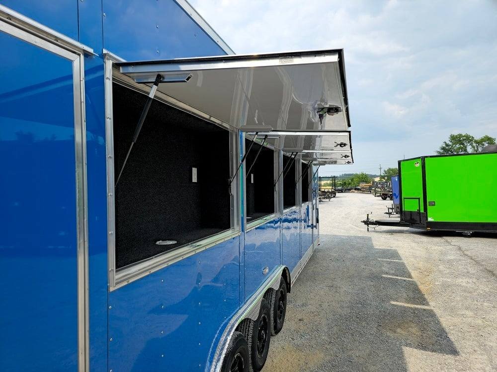 8.5′ X 32′ Blue Video Game Arcade Concession Trailer — photo 13