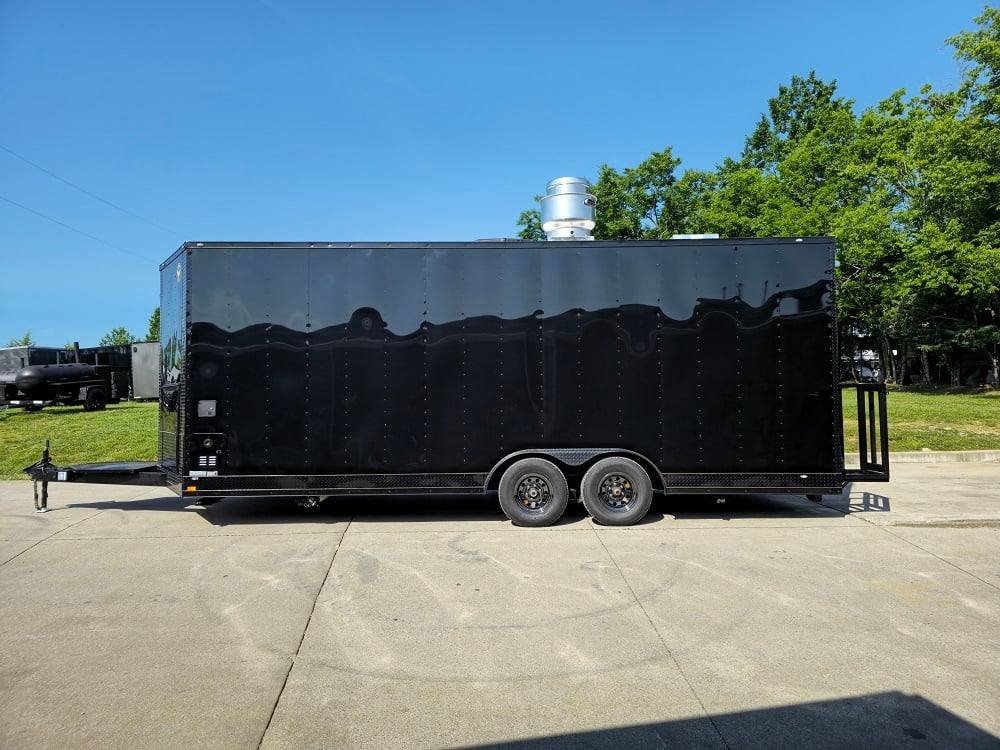 8.5′ X 22′ Black Concession Trailer Food Event Catering — photo 4