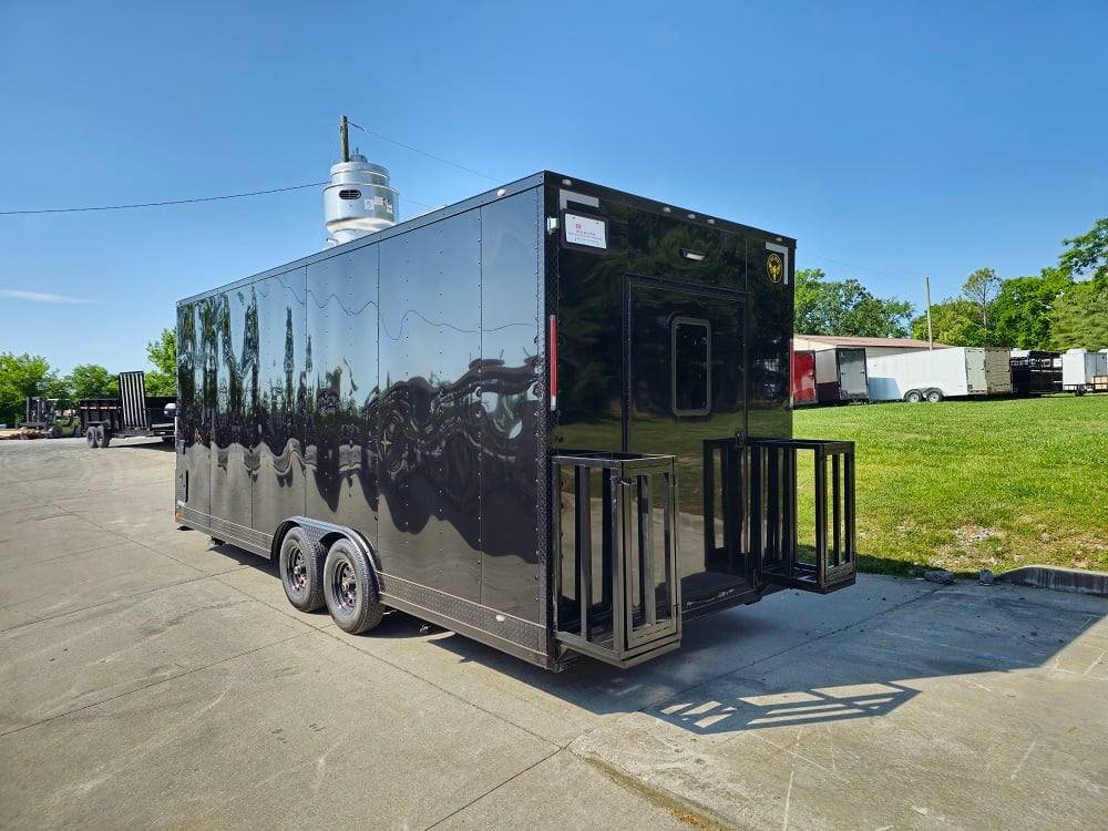 8.5′ X 22′ Black Concession Trailer Food Event Catering — photo 6