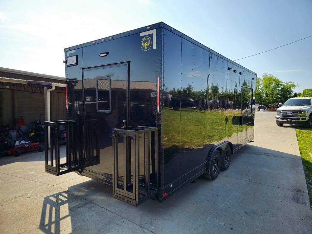 8.5′ X 22′ Black Concession Trailer Food Event Catering — photo 8
