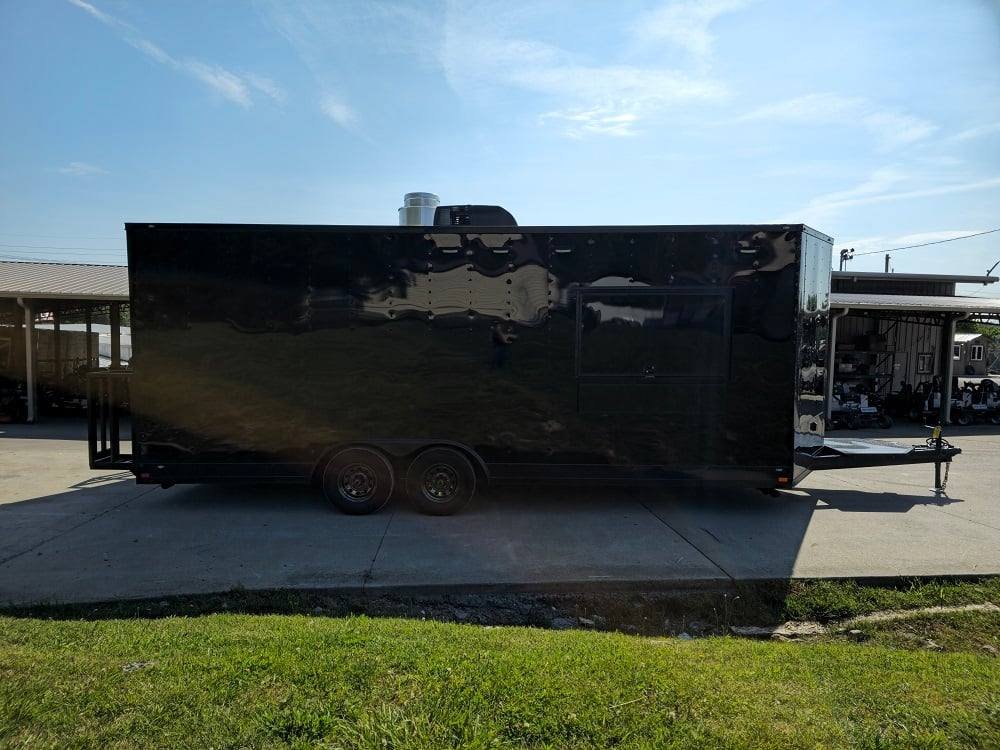 8.5′ X 22′ Black Concession Trailer Food Event Catering — photo 9
