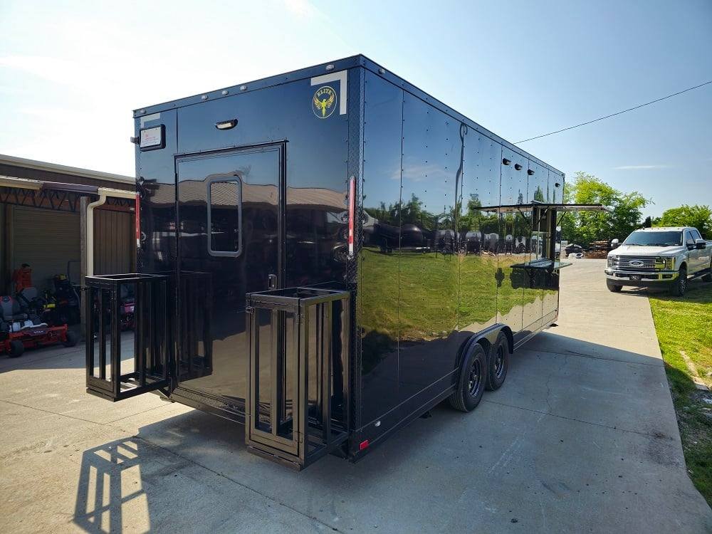 8.5′ X 22′ Black Concession Trailer Food Event Catering — photo 11
