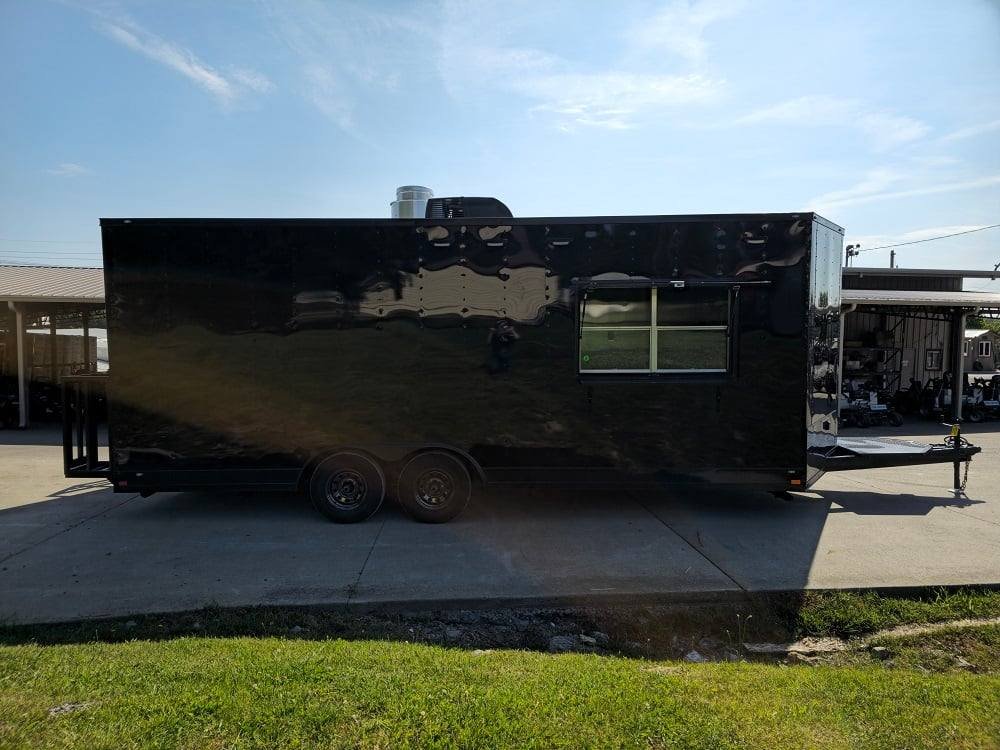 8.5′ X 22′ Black Concession Trailer Food Event Catering — photo 12