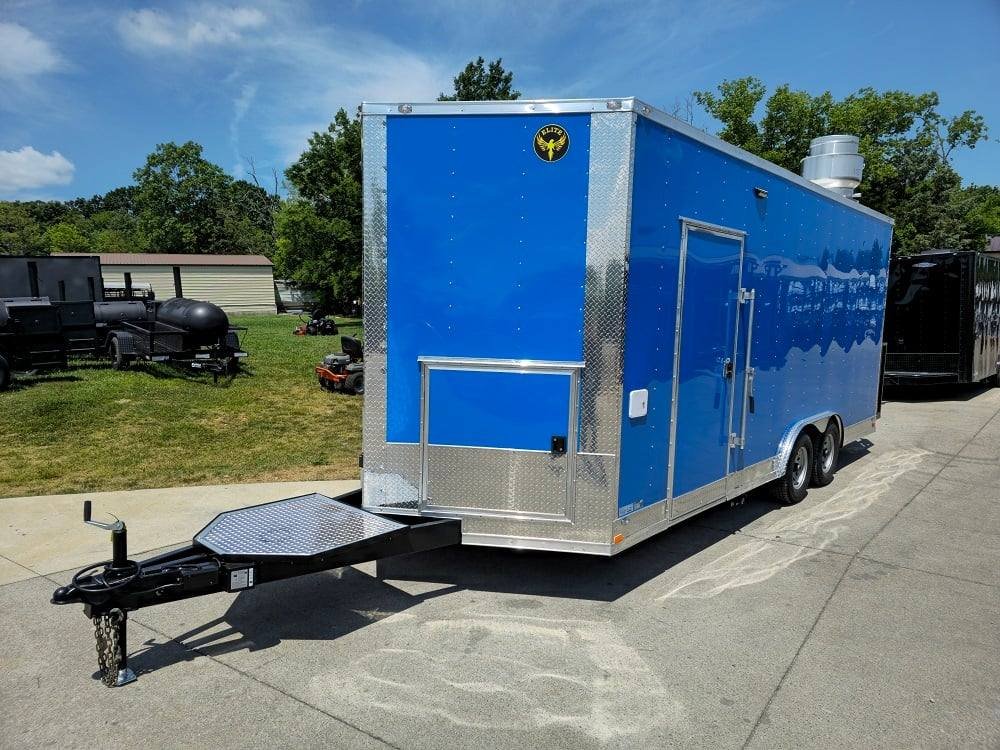 8.5′ X 20′ Blue Food Event Catering Concession Trailer — photo 7