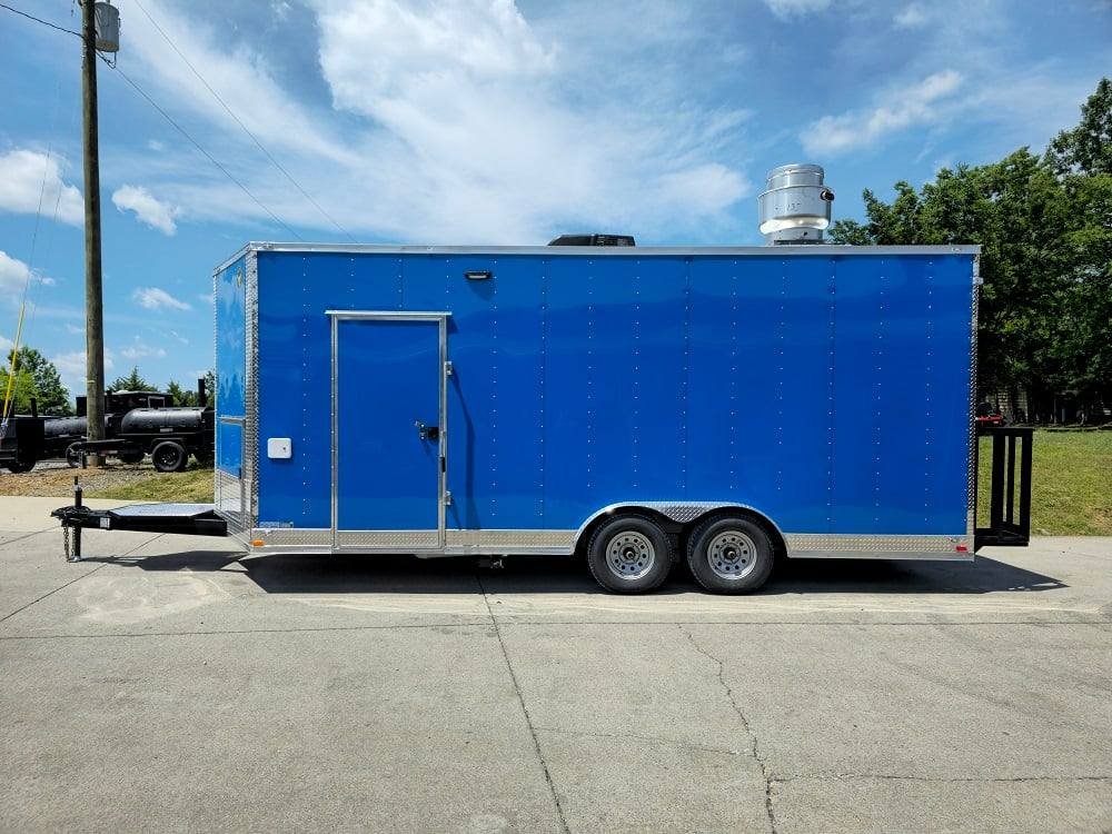 8.5′ X 20′ Blue Food Event Catering Concession Trailer — photo 8