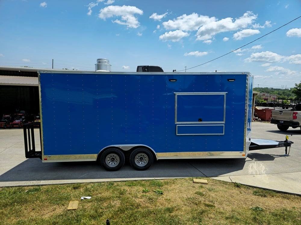 8.5′ X 20′ Blue Food Event Catering Concession Trailer — photo 14