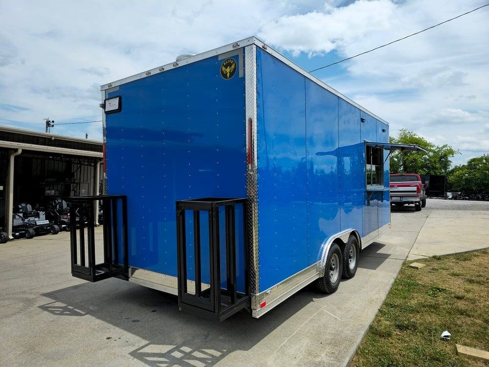 8.5′ X 20′ Blue Food Event Catering Concession Trailer — photo 13