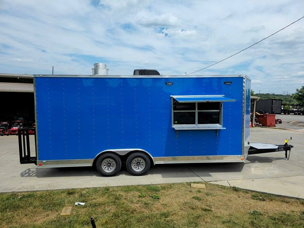 8.5′ X 20′ Blue Food Event Catering Concession Trailer — photo 15
