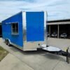 8.5 x 20 blue catering trailer with commercial grease hood