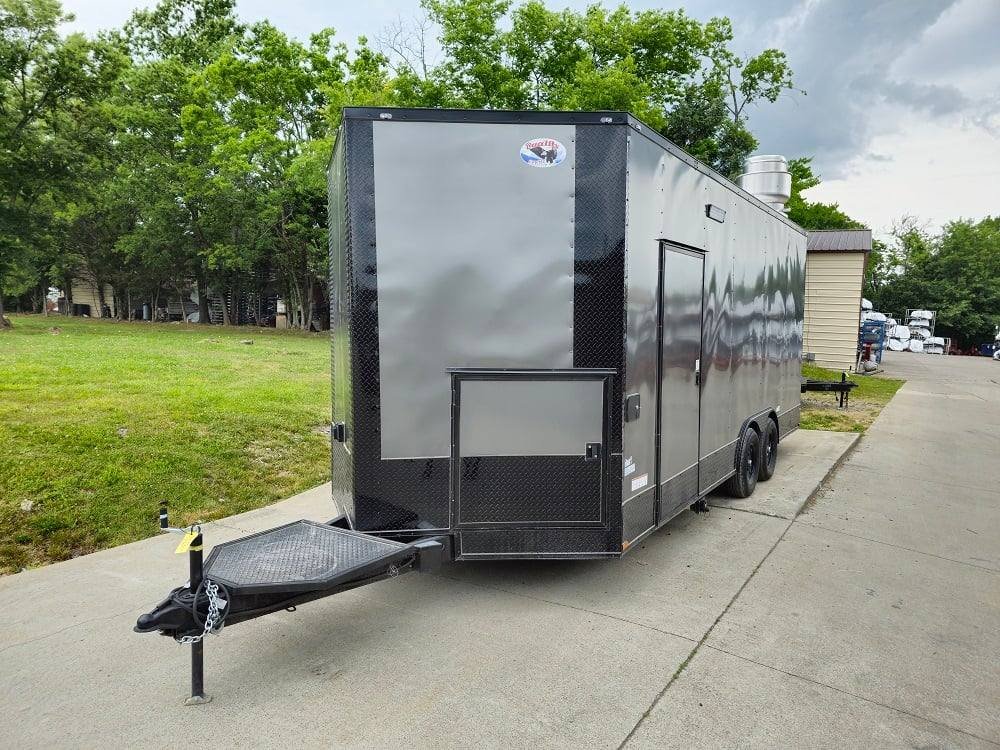 8.5′ X 16′ Charcoal Food Event Catering Concession Food Trailer — photo 4