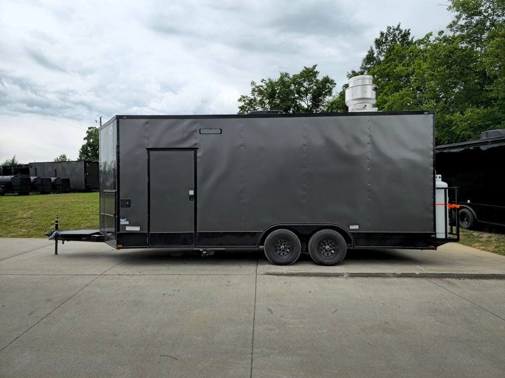 8.5′ X 16′ Charcoal Food Event Catering Concession Food Trailer — photo 5
