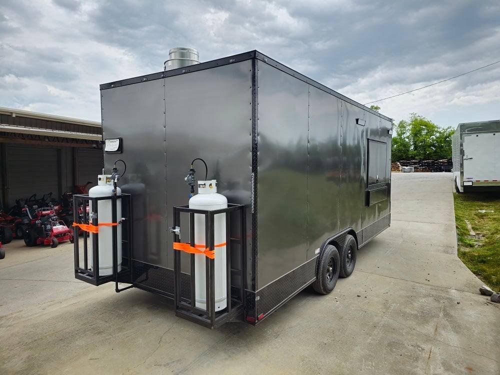 8.5′ X 16′ Charcoal Food Event Catering Concession Food Trailer — photo 10