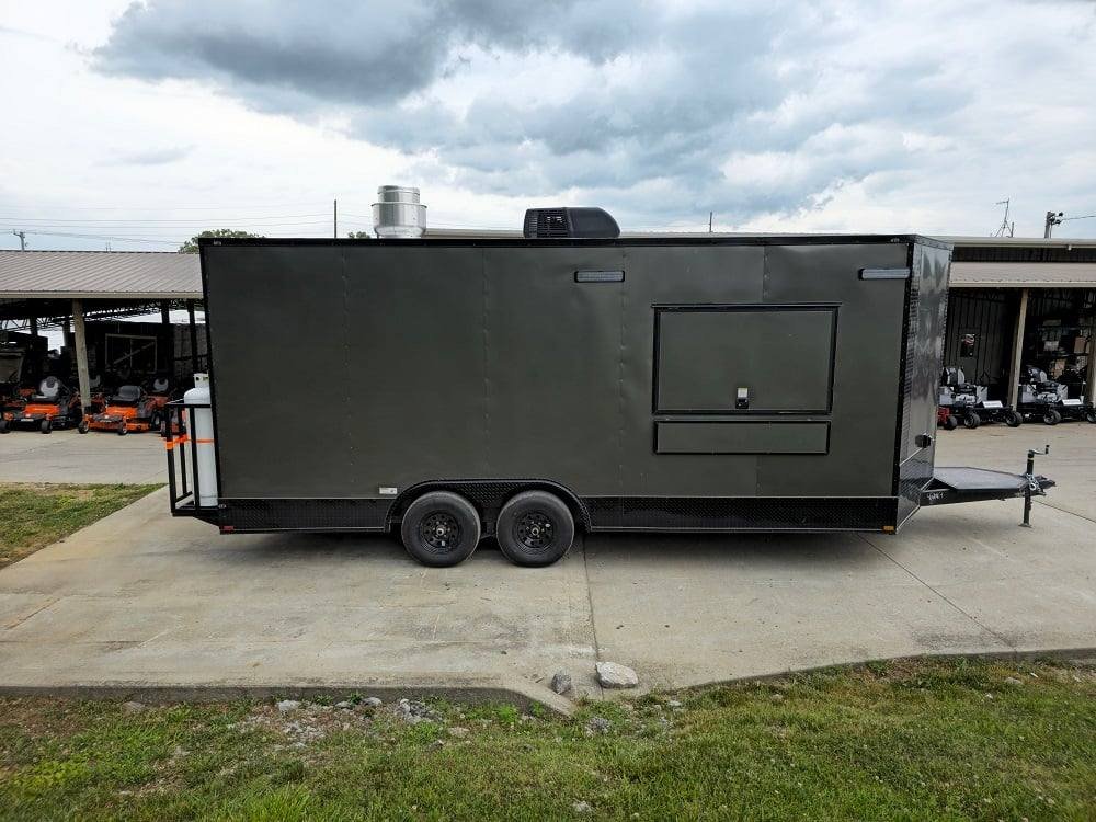 8.5′ X 16′ Charcoal Food Event Catering Concession Food Trailer — photo 11