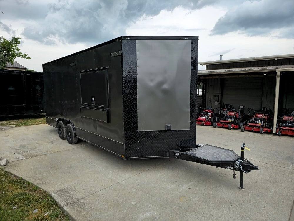 8.5′ X 16′ Charcoal Food Event Catering Concession Food Trailer — photo 13