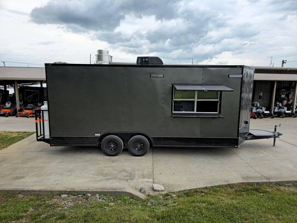 8.5′ X 16′ Charcoal Food Event Catering Concession Food Trailer — photo 15