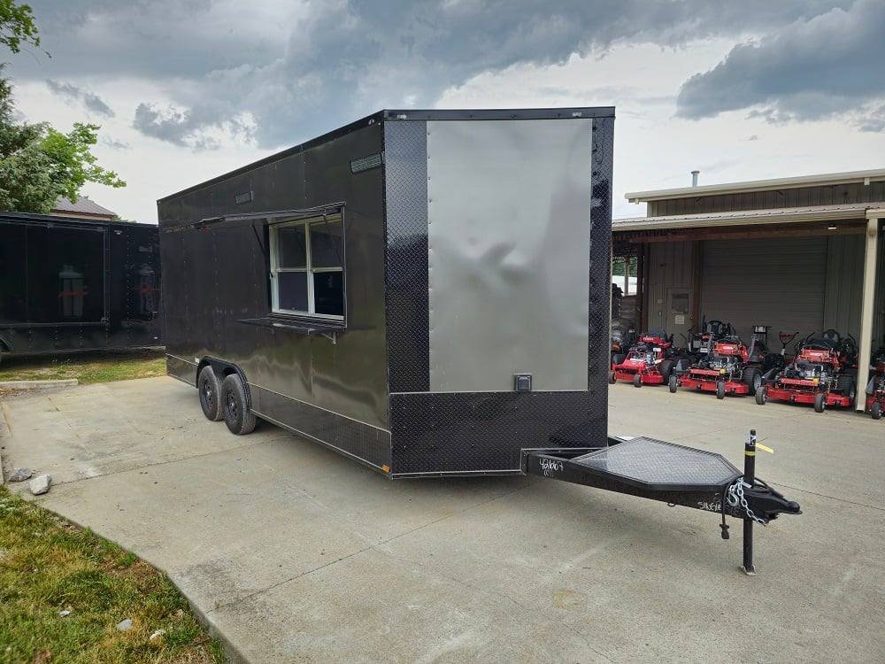 8.5′ X 16′ Charcoal Food Event Catering Concession Food Trailer — photo 2