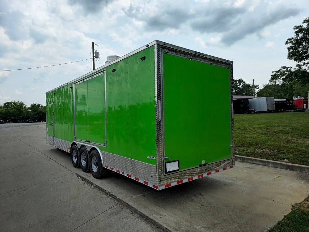 8.5′ X 30′ Lime Green Pizza Event Catering Concession Food Trailer — photo 6
