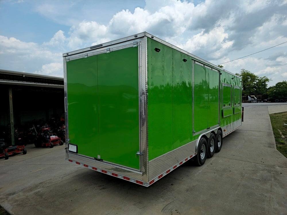 8.5′ X 30′ Lime Green Pizza Event Catering Concession Food Trailer — photo 8