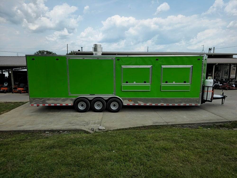 8.5′ X 30′ Lime Green Pizza Event Catering Concession Food Trailer — photo 9