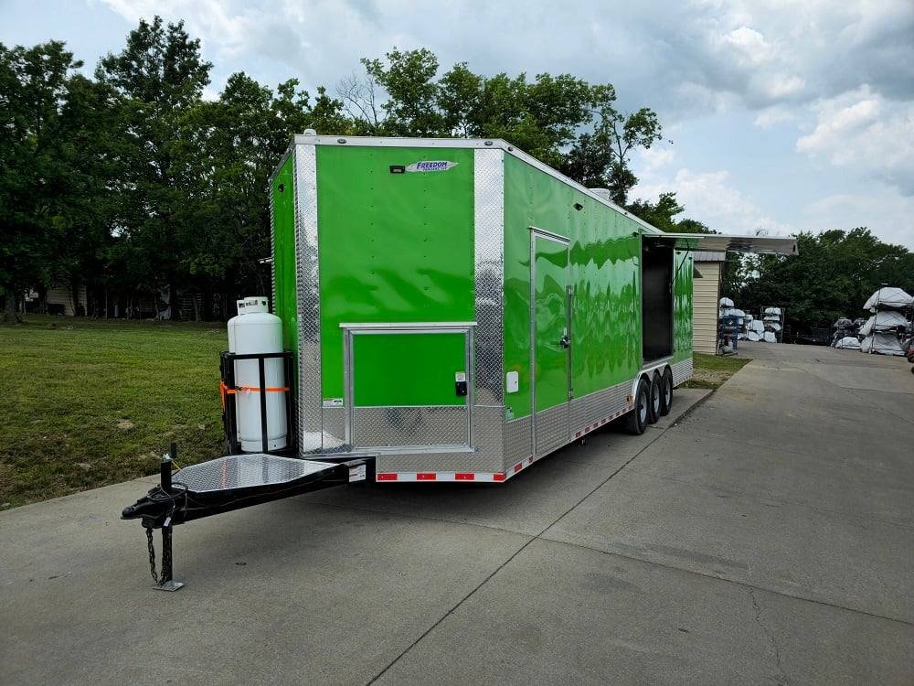 8.5′ X 30′ Lime Green Pizza Event Catering Concession Food Trailer — photo 11