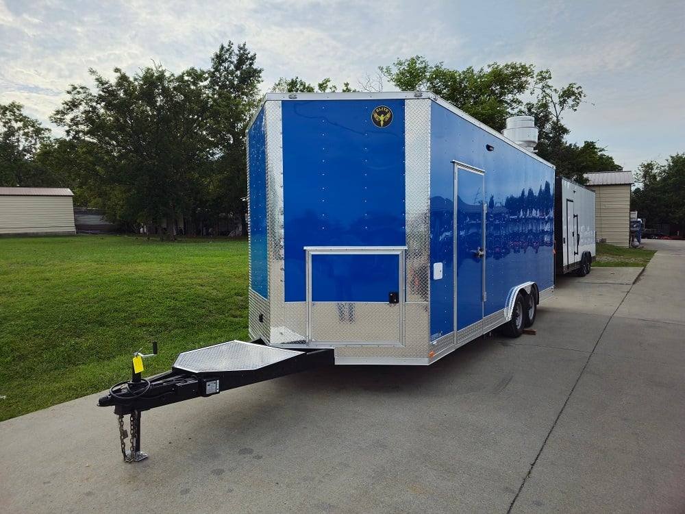 8.5′ X 20′ Cobalt Blue Food Event Catering Concession Trailer — photo 3