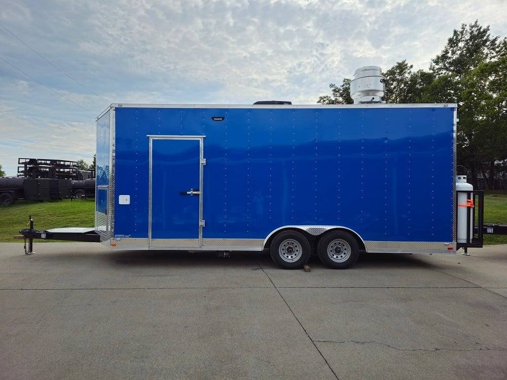 8.5′ X 20′ Cobalt Blue Food Event Catering Concession Trailer — photo 4