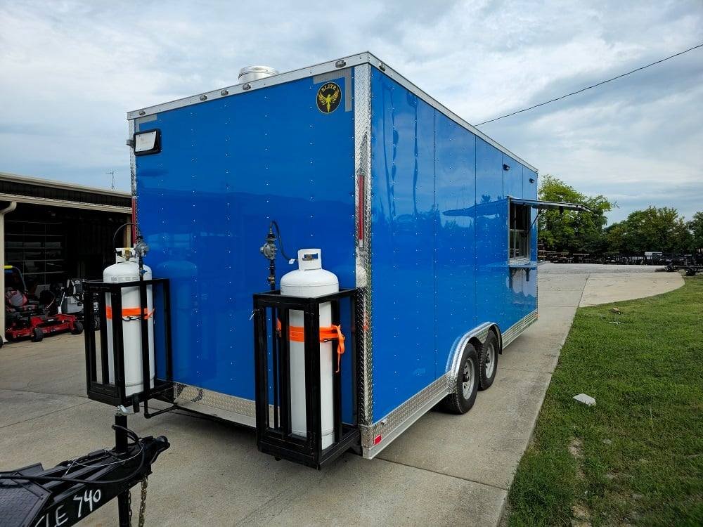 8.5′ X 20′ Cobalt Blue Food Event Catering Concession Trailer — photo 10