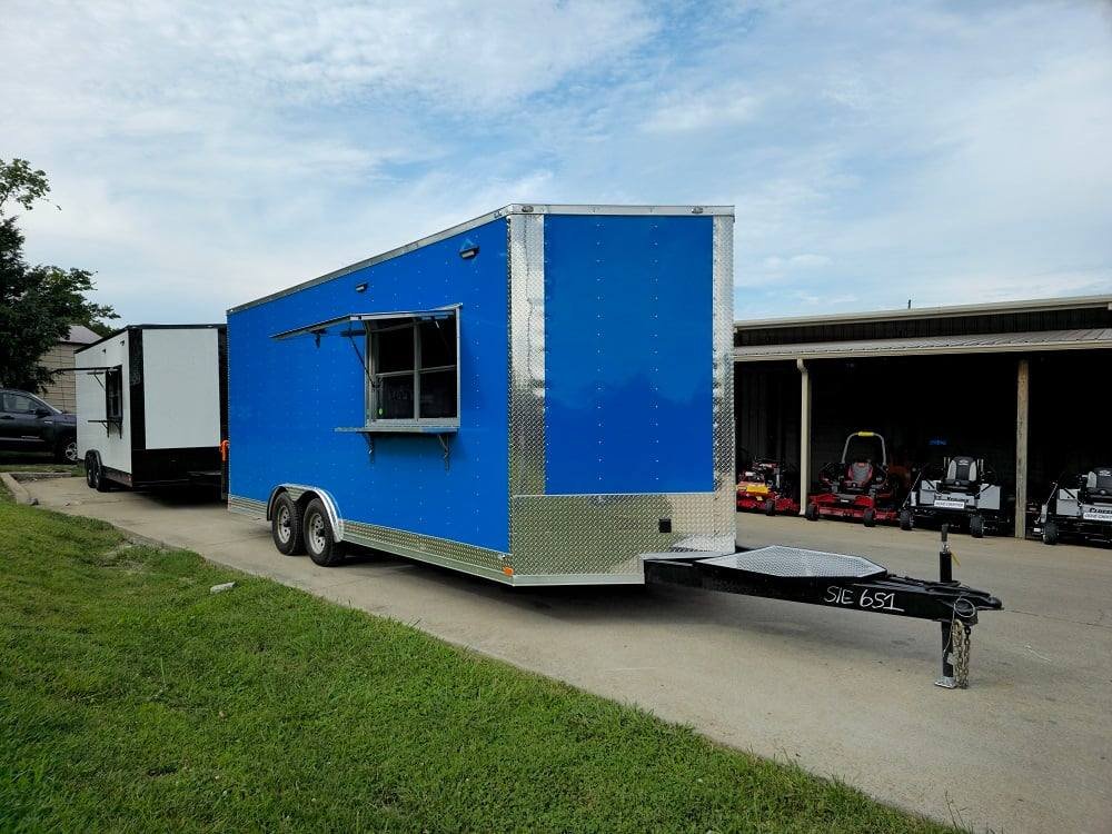 8.5′ X 20′ Cobalt Blue Food Event Catering Concession Trailer — photo 12