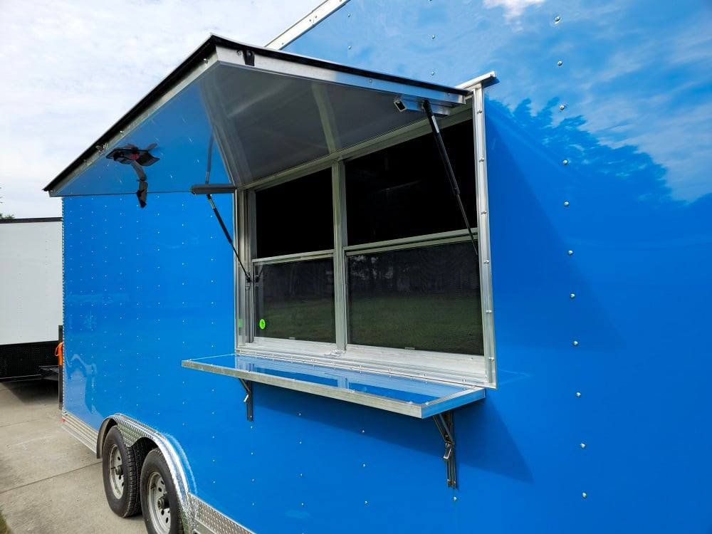 8.5′ X 20′ Cobalt Blue Food Event Catering Concession Trailer — photo 13