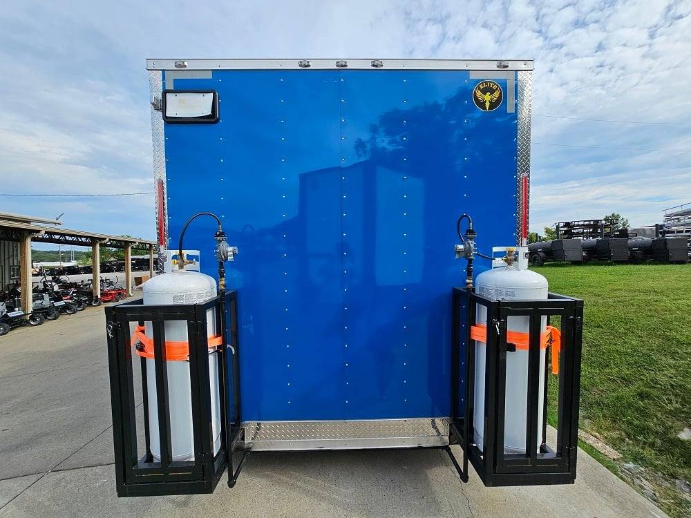 8.5′ X 20′ Cobalt Blue Food Event Catering Concession Trailer — photo 9