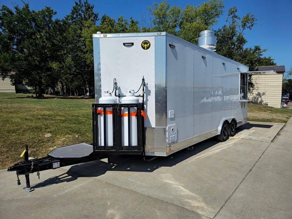 8.5′ X 22′ White Concession Trailer Food Event Catering — photo 6