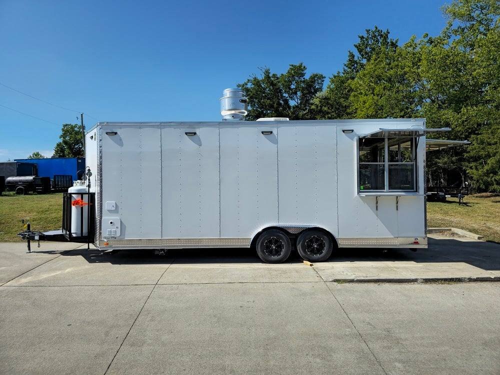 8.5′ X 22′ White Concession Trailer Food Event Catering — photo 7