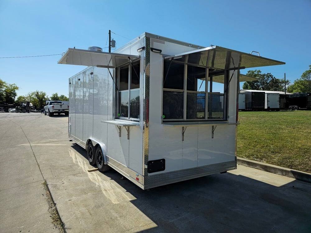 8.5′ X 22′ White Concession Trailer Food Event Catering — photo 9