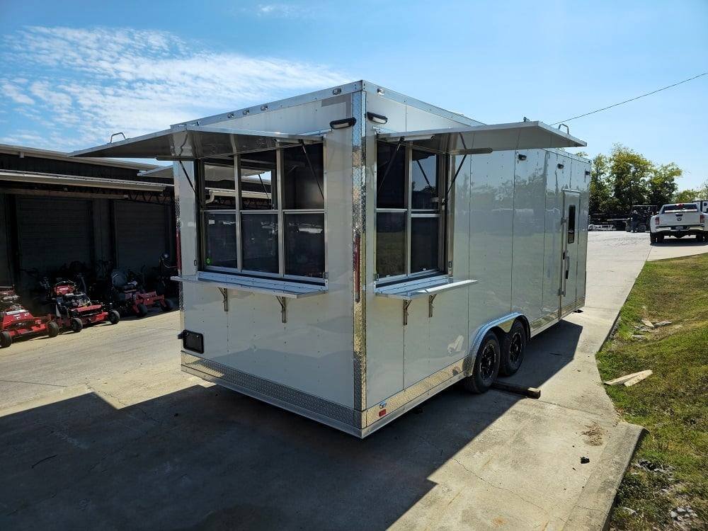 8.5′ X 22′ White Concession Trailer Food Event Catering — photo 11