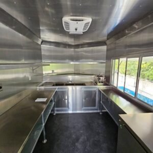 8.5 x 12 blue catering trailer with 5-foot window - view 14