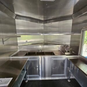 8.5 x 12 blue catering trailer with 5-foot window - view 15