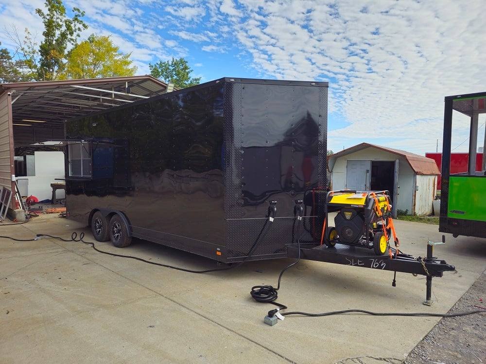 8.5′ X 20′ Black Concession Trailer Food Event Catering — photo 2