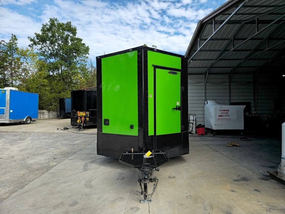 8.5′ X 26′ Lime Green Concession Trailer BBQ Food Event — photo 2