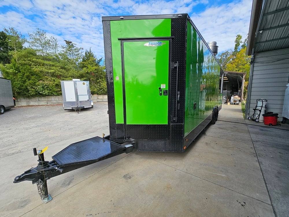 8.5′ X 26′ Lime Green Concession Trailer BBQ Food Event — photo 4
