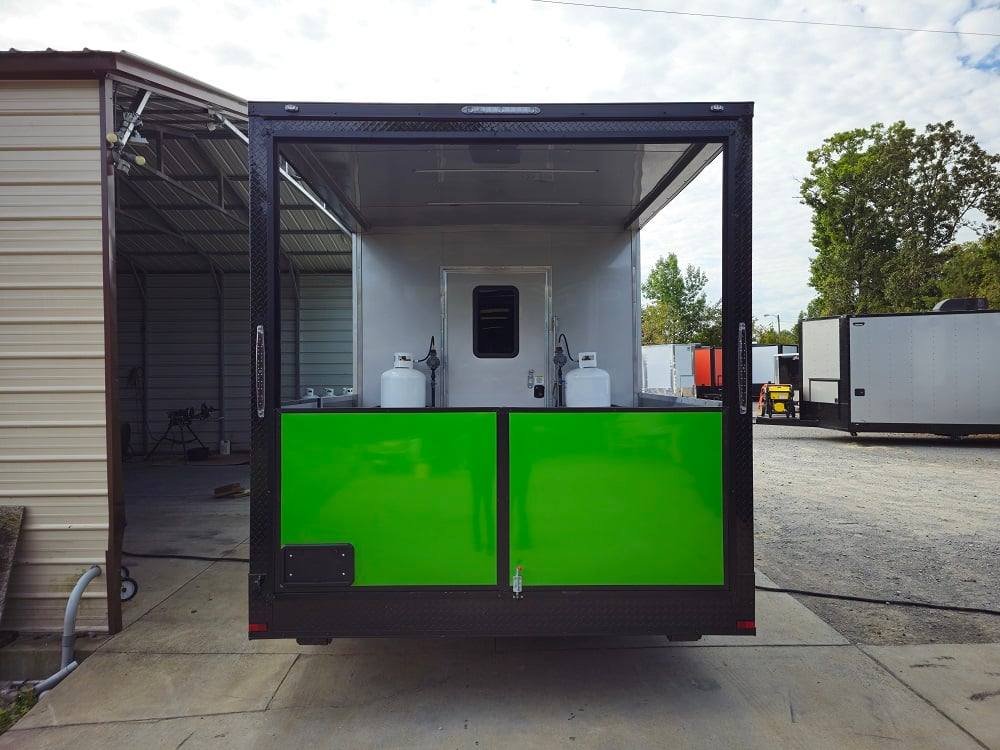 8.5′ X 26′ Lime Green Concession Trailer BBQ Food Event — photo 9