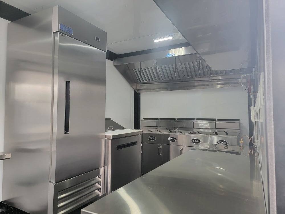 8.5′ X 17′ Custom Concession Trailer Black Food Event Catering — photo 8