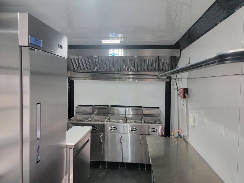 8.5′ X 17′ Custom Concession Trailer Black Food Event Catering — photo 9